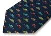 [SIMON CARTER] Simon Carter Colorful Car Silk Tie (Navy)