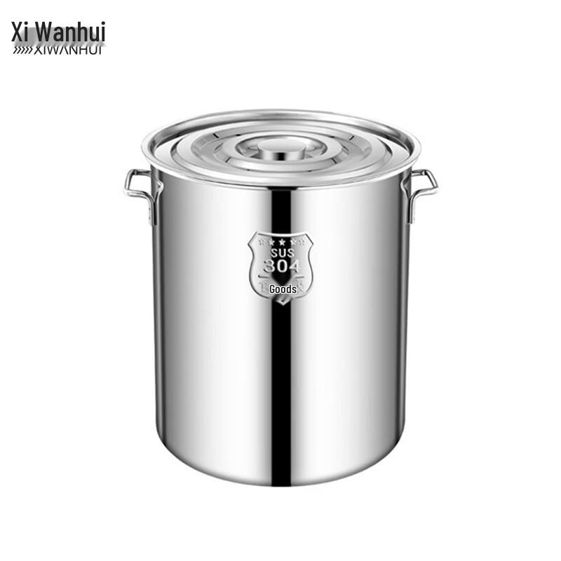 Thickened 304 Stainless Steel Lidded Soup Pot