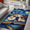 Happi Dog Under Abstract Starry Sky Carpet for Living Room Bedroom Bathroom Mat Creative Doormat Sofa Home Decor Large Size