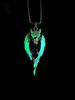 Wolf Animal Metal Pendant With Led Light For Street Fashion And Style Youth