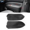Pair BLACK Leather Front Door Panel Armrest Cover For Toyota Prius 2004-2009