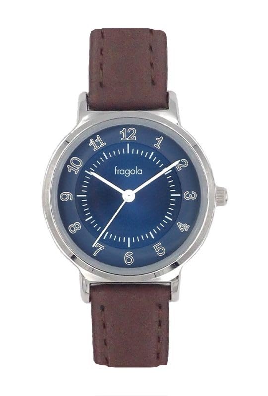

[Follow] Fragola Casual Case Watch N00325S-1 SV/DBR Women s Brown