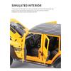 1/24 Jeeps Wrangler Rubicon Legierungsauto Modell Diecasts Simulation Metall Geländewagen Auto Modell Sammlung Kinderspielzeug Geschenk