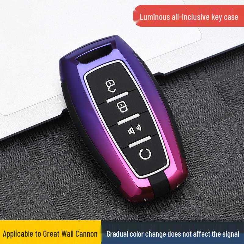 Stylish Great Wall Cannon Key Cover: Customized Car Key Bag with Buckle for Remote Shell Personalization.