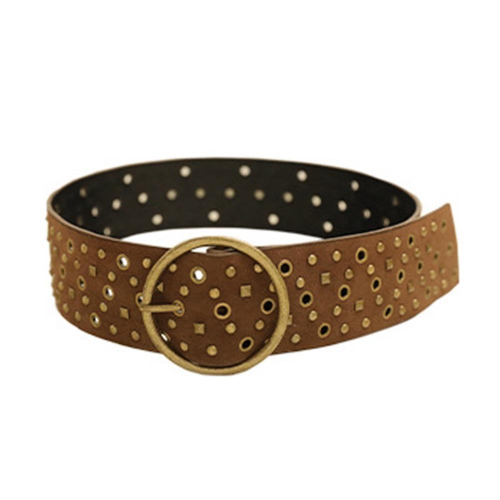 Harajuku Wide Waistband Rivet PU Leather Belt Retro Cowgirl Belt  Dress