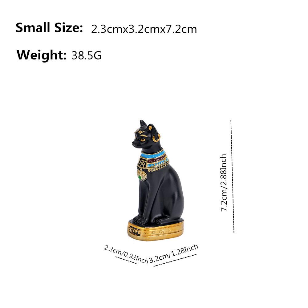 

Статуэтки древнеегипетских богов-кошек - Экзотические смоляные украшения для домашнего декора