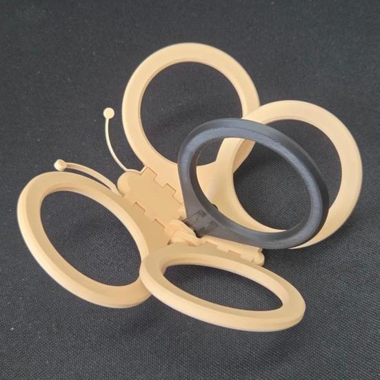 Folding Cup Holder 4-Cup Butterfly Tray Drinks Carrier Multi-Size Portable Beverage Holder for Festivals Sports Camping