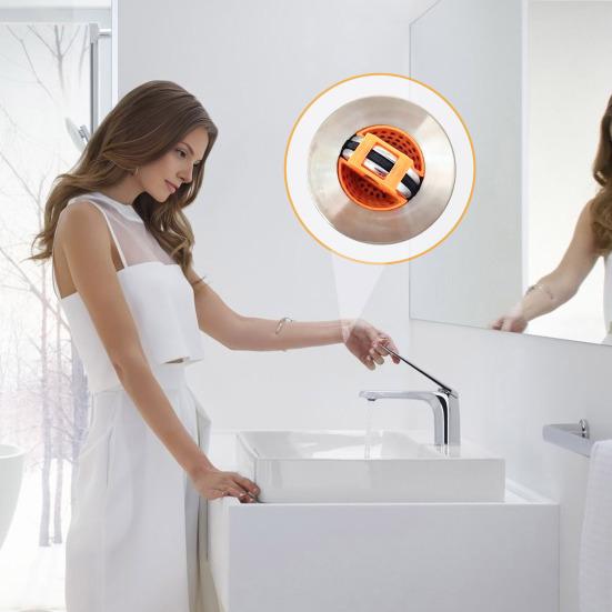 25Pcs 3D Printed Washbasin Filter Hair Catcher Filter 35mm Inlet Sink Water Filter Reusable Drain Strainer for Bathroom Kitchen