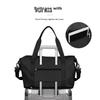 Landcase Handheld Travel Bag, Luggage Bag with Expandable Storage, Wet-Dry Separation Fitness Bag, Black