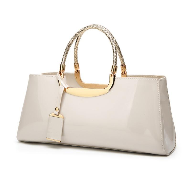 Women's Bag Fashion Gloss Paint Leather Handbag Bride Wedding Bag Dinner Bag