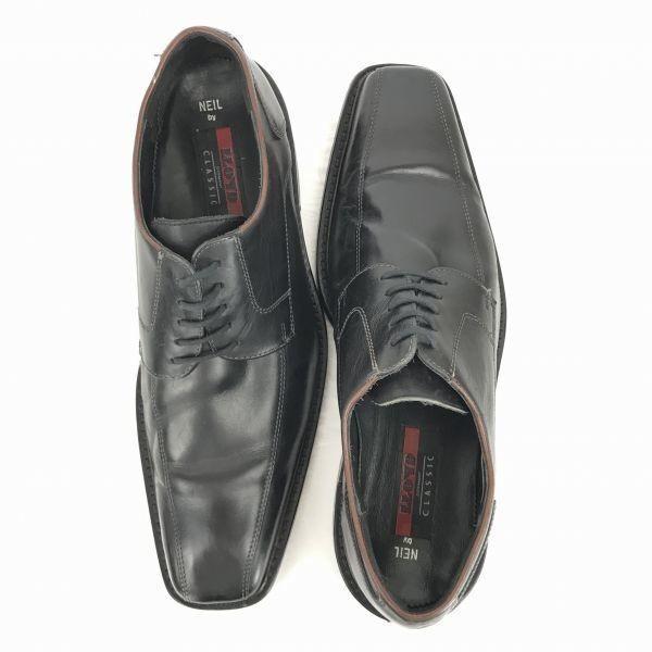 Lloyd Germany Heavy Leather Swirl Moc 27.0 Black Dress Shoes Business(USED)