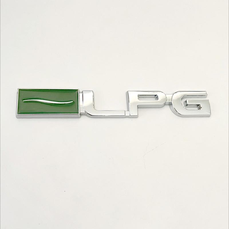 

3D Metal LPG Logo Car Refit Emblem Door Sticker Badge Car Body Decor Sticker Car Styling LPG срібний