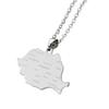 Rumänien Karte Flagge Anhänger Halskette Länderumriss Schlüsselbein Kette Choker Halskette Schmuck Rumänien Symbol Halskette