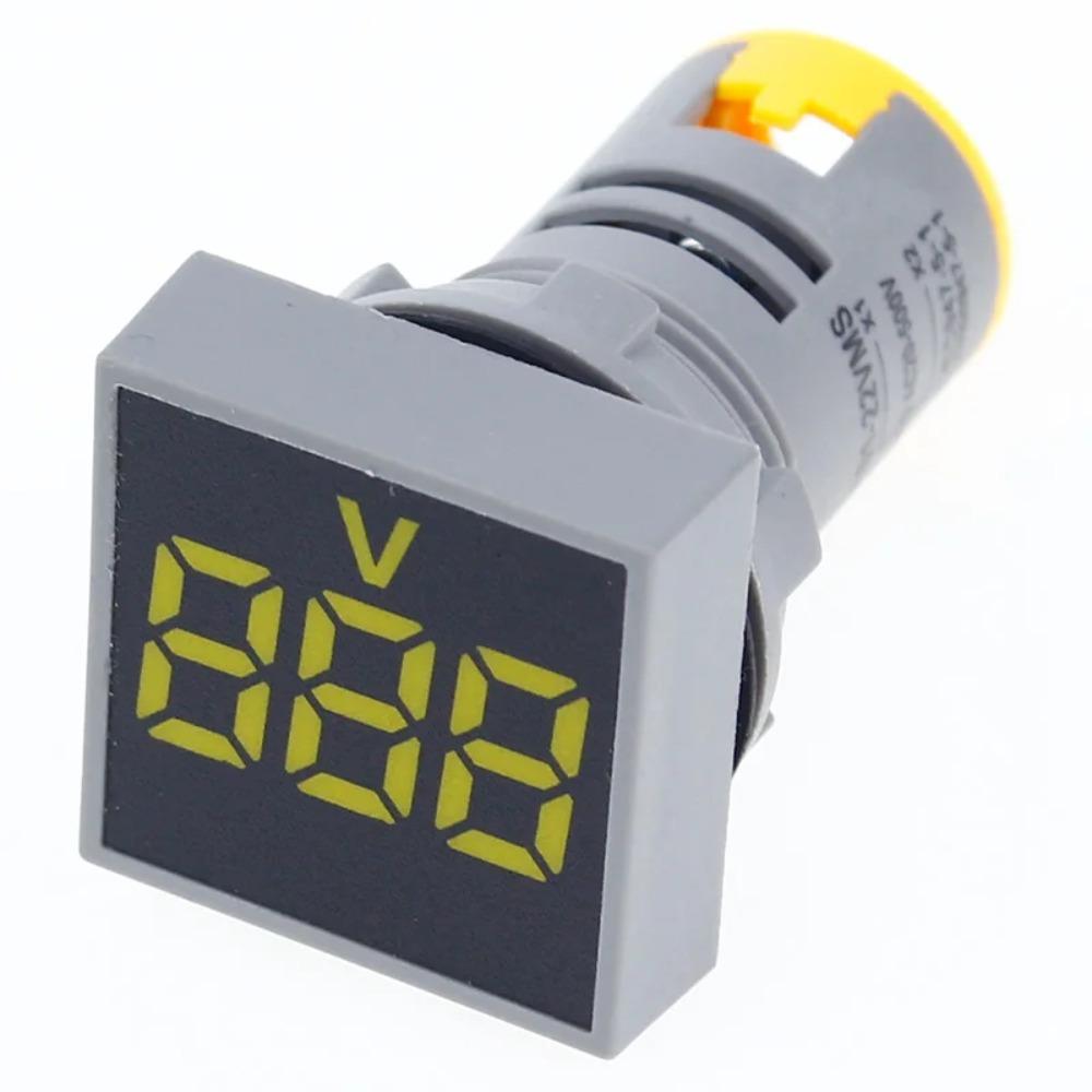 60-500V AC Digital Voltage Meter Indicator Light Square Panel Meter Panel LED Voltmeter