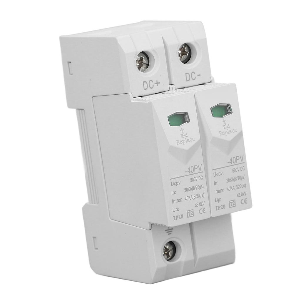 PV Überspannungsschutzgerät 2P DC 500V 40KA 35mm DIN-Schienenmontage Schutz CHLT?40PV