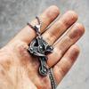 Cross Pendant Dragon Crucifixo Menn Halskjede Kjede Religion Rock Punk Rap for Biker Mannlig Smykker Gave