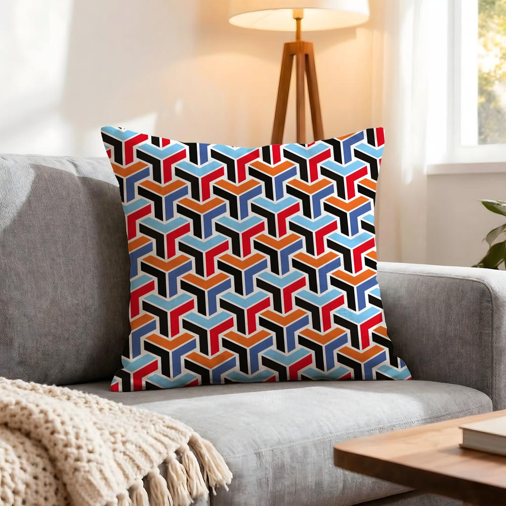 Pattern Creative Print Cushion Cover 1Pcs Decorative Covers Soft Cushion Case For Sofa Couch Decor 40X40 45X45 Pillowcases