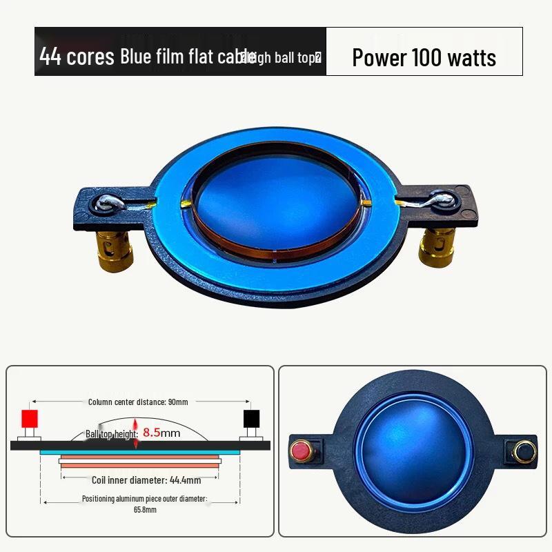 44.4mm Tweeter Voice Coil with Multiple Diaphragm Options and Flat Wire for 44 Core Speaker Repair