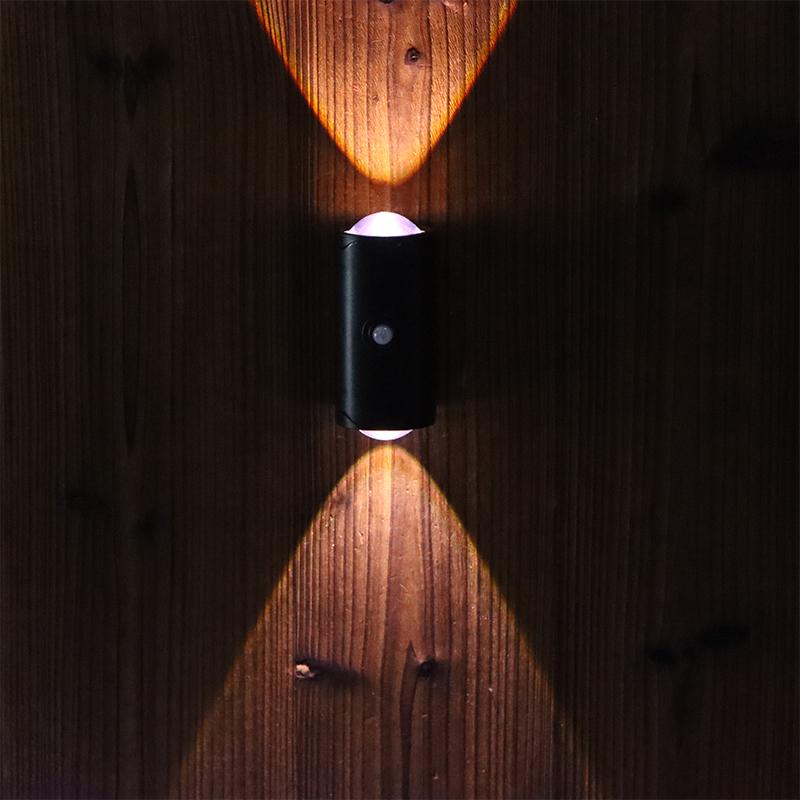 Rechargeable Led Night Light With Motion Sensor Dimmable Wall Lamp Indoor Ambient Lighting For Corridor Stair Entryway Closet