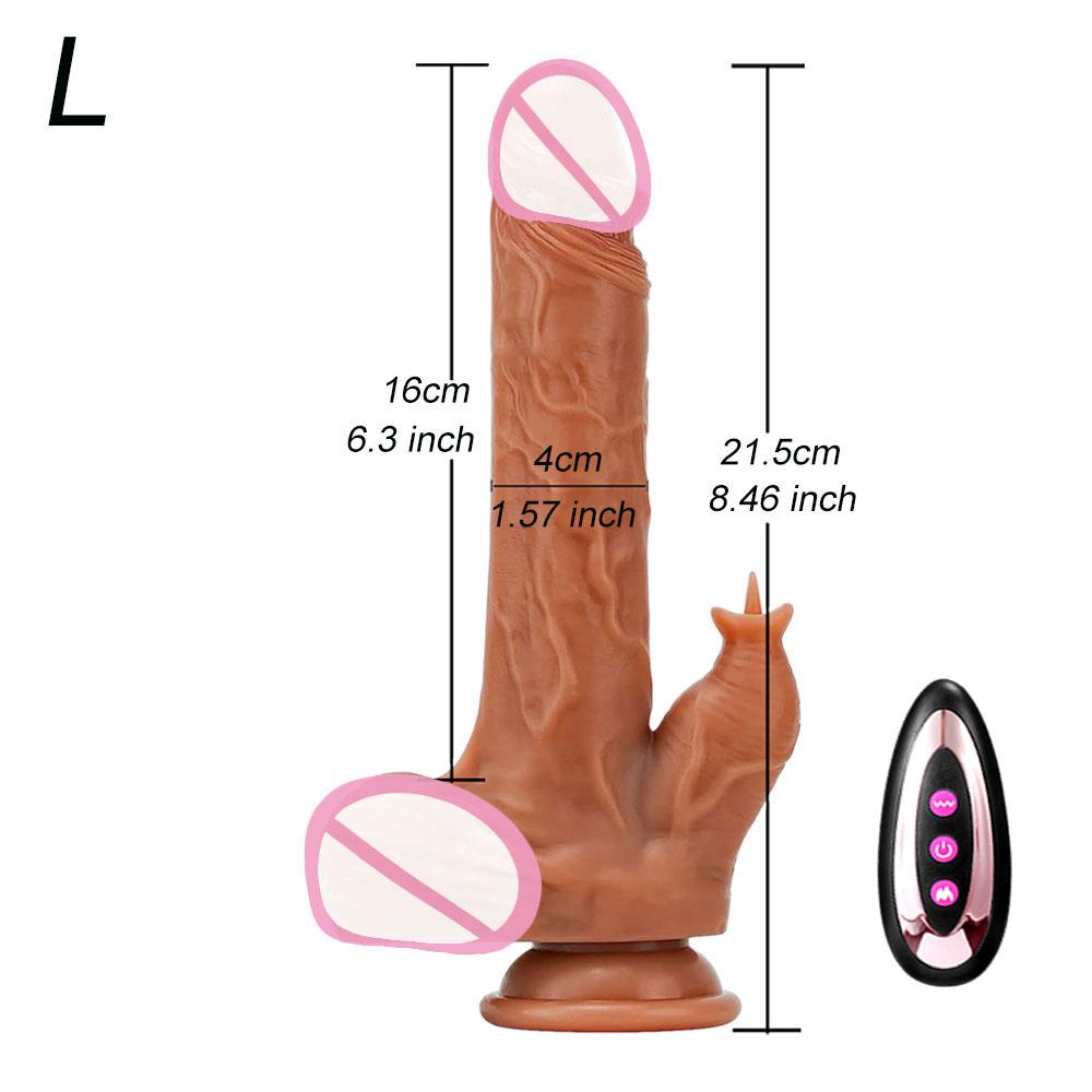 Thrusting Dildo Vibrator Control Penis Telescopic Licking Clitoris Quick Stimulator Orgasm Wireless Vibrator Sex Toy For Women