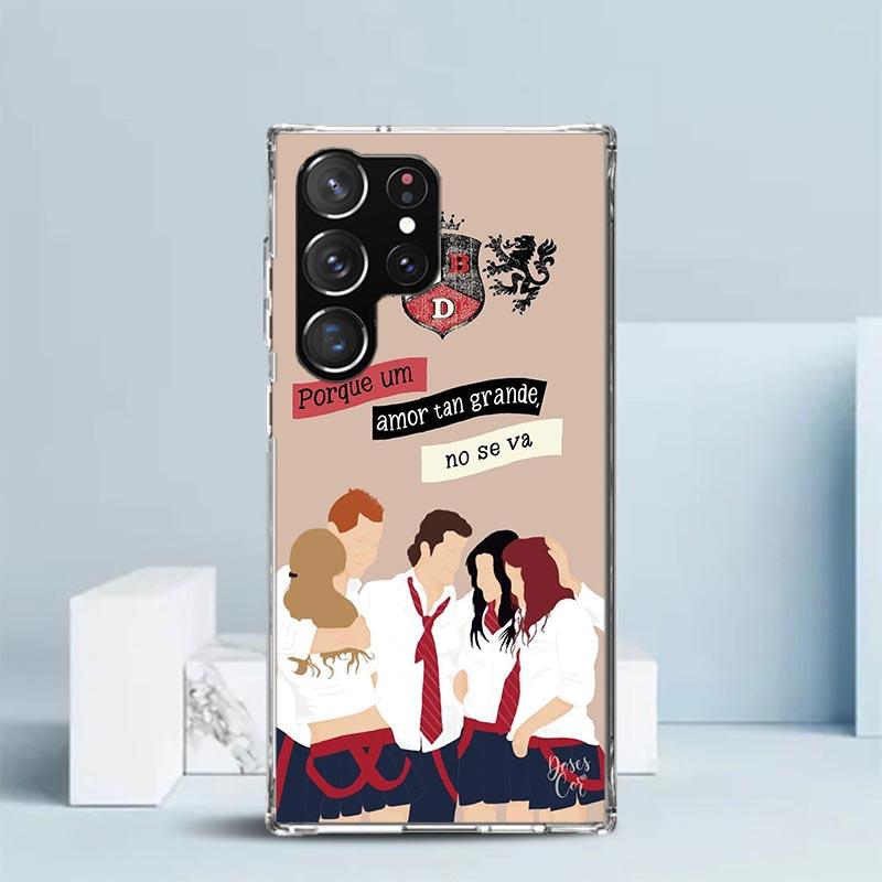 F-Fashion RBD R-Rebelde Soft Cover for Samsung Galaxy S25 Edge S26 S24 S23 Ultra Phone Case S22 S21 Plus S20 FE Print Pattern Sh