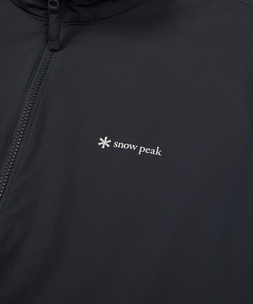Snowpeak Apparel Thin Tech Woven Stand Neck Windbreaker Charcoal Navy (S24Mmswb34)