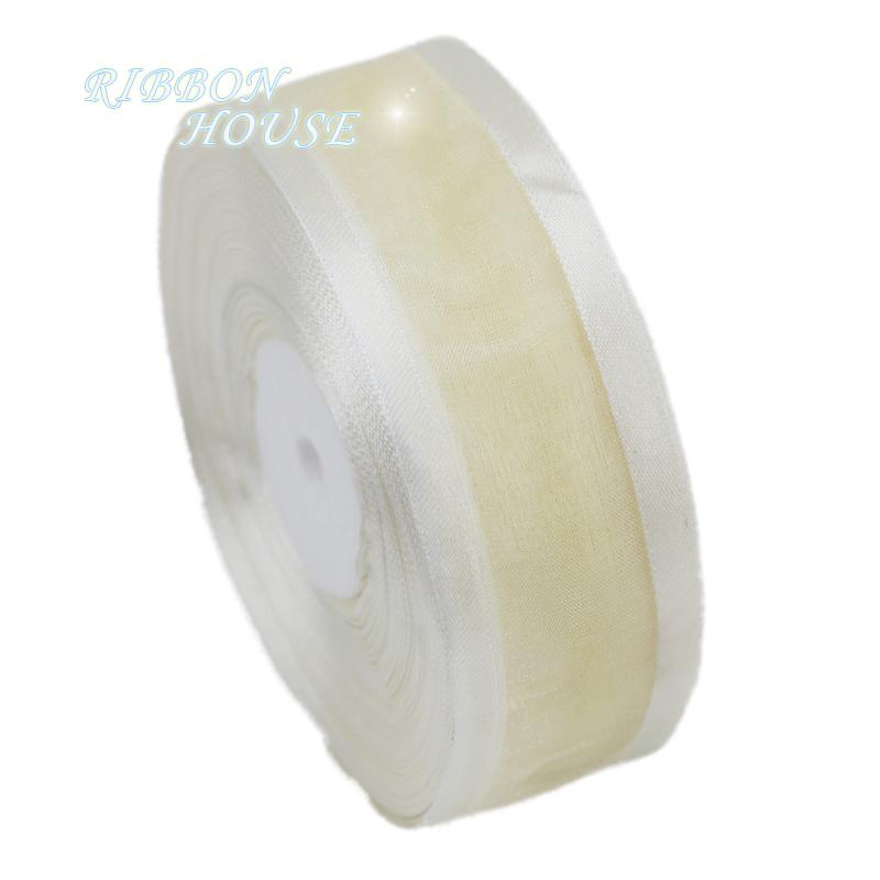 (10 Yards/Rolle) 38mm Weißes breites Organzaband Großhandel Geschenkverpackung Dekorationsbänder
