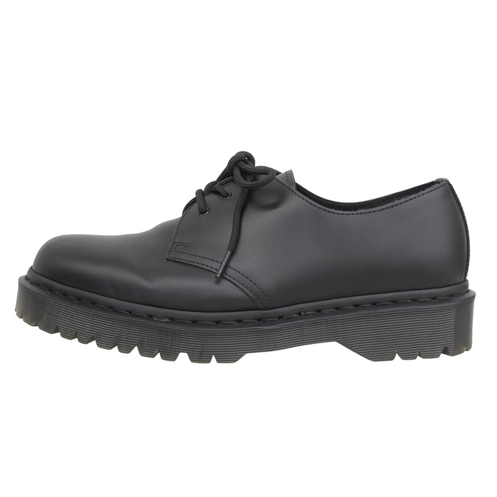 Pristine Dr.Martens Leather Shoes 1461 BEX MONO Black Leather Mens Used