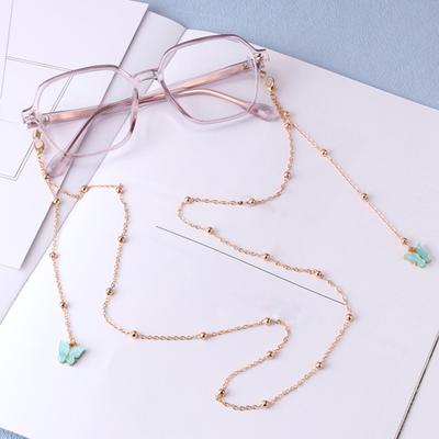 Glasses Chain Simple Style Reusable Alloy Women Eyeglasses Butterfly Chain Decoration for Female