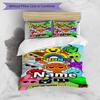 3pcs Duvet Cover Set (1*Duvet Cover + 2*Pillowcase, Without Core), Custom Name Sprunki Game Pattern Bedding Set, Home Bedroom Decor Gift