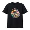 Cute Cottagecore Floral Mushroom Aesthetic Girls T Shirt Vintage Washed Stretched Homme Breathable Versatile Stylish