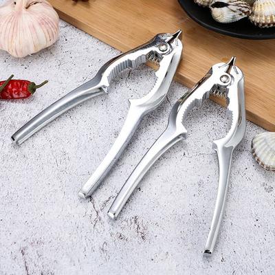 Crab Cracker Labor Saving Automatic Rebound Spring Design Mirror Polished Non-slip Multi-functional Zinc Alloy Lever Handle Seafood Clamp Restaurant