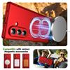 For Samsung Galaxy Z Flip 7 6 5 360° Alloy Rotating Stand Full Hinge Protection with Tempered Glass Phone Case