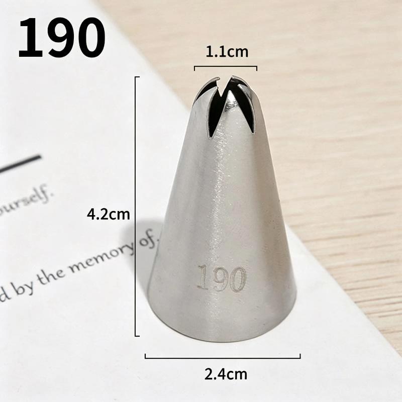 1 PCS Stainless Steel Pastry Nozzle Cake Decoration Set With Conversion Connector Baking Nozzles For Dessert Biscuit Cup Cake