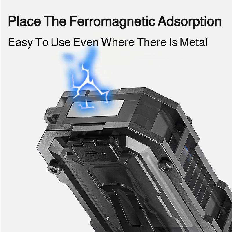 Outdoor multifunctional work light rotating warning light strong light flashlight