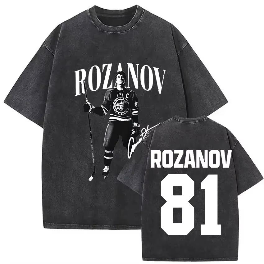 Heated Rivalry 81 24 Tshirt Vintage Washed Retro Sports Graphic Unisex Oversized Crew Neck Cotton Short Sleeve Tee Tops Hot
