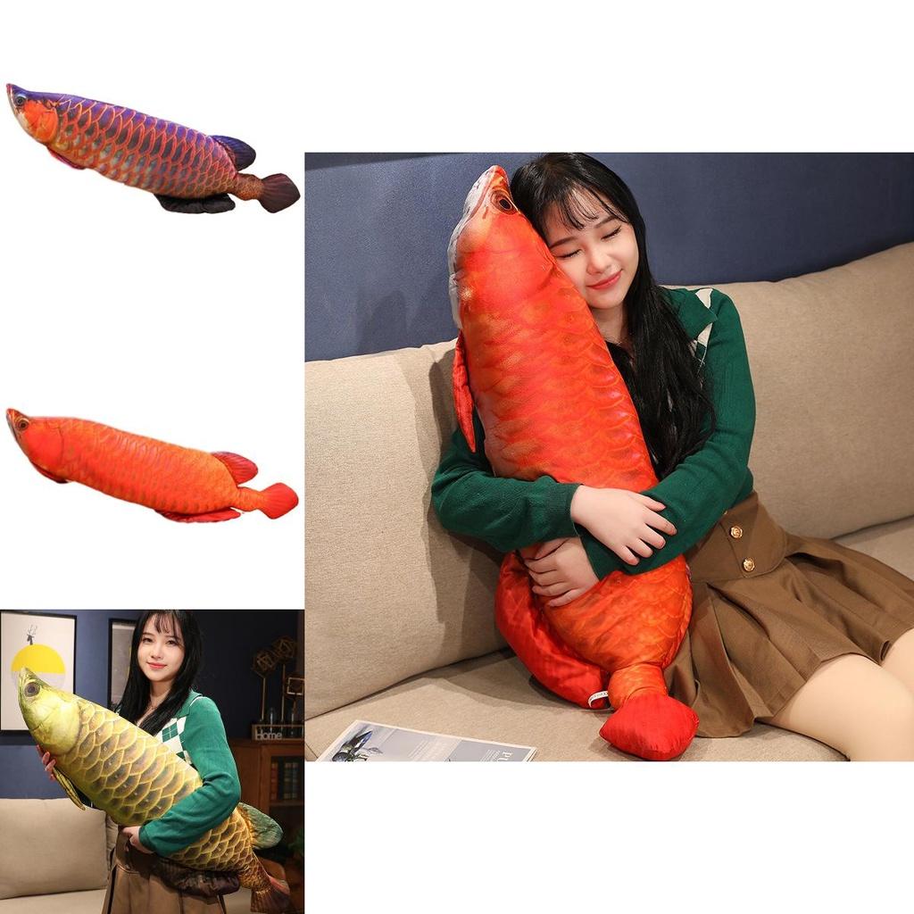 Realistic Golden Dragonfish Pillow Carp Catfish Loach Carp Plush Toy Soft And Comfortable Sofa Cushion