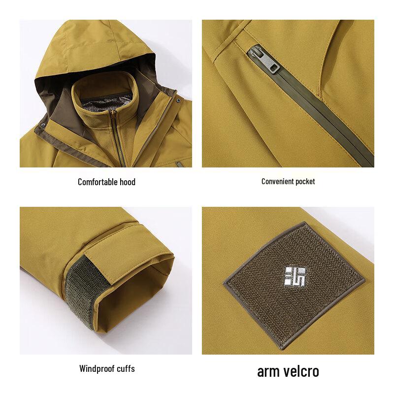 EASTERN CAMEL Couple's 3-in-1 Outdoor Jacket