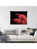 VIKAMA TV Girl French Exit Album Cover Tapestry Retro Red Black Aesthetic Wall Hanging Bedroom Dorm Decor