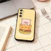 LuLu the piggy phone Case For Samsung Galaxy A73,A72,A71,A70,A53,A52,A51,Others Soft Black Shell