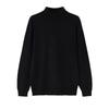 Men's Korean Style Loose Fit Knit High-Neck Long Sleeve Sweater for Autumn and Winter