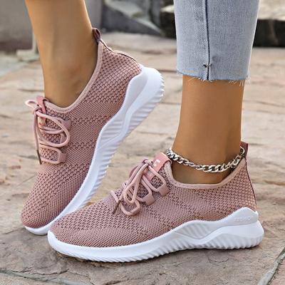 Schuhe Damen Herbst neue Freizeitschuhe Damen Schuhe Mesh atmungsaktiv einzelne Schuhe weichsohlige Sportschuhe