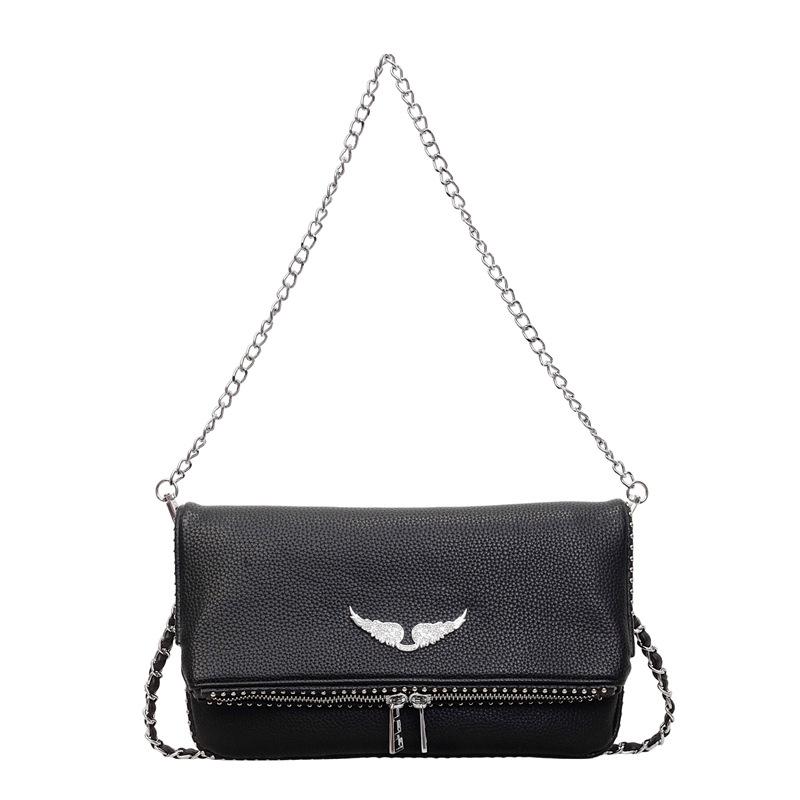 

Light Luxury Small Square Bag, New Fashionable and Simple Chain Bag, High-end Single Shoulder Bag, Retro Crossbody Bag чёрный