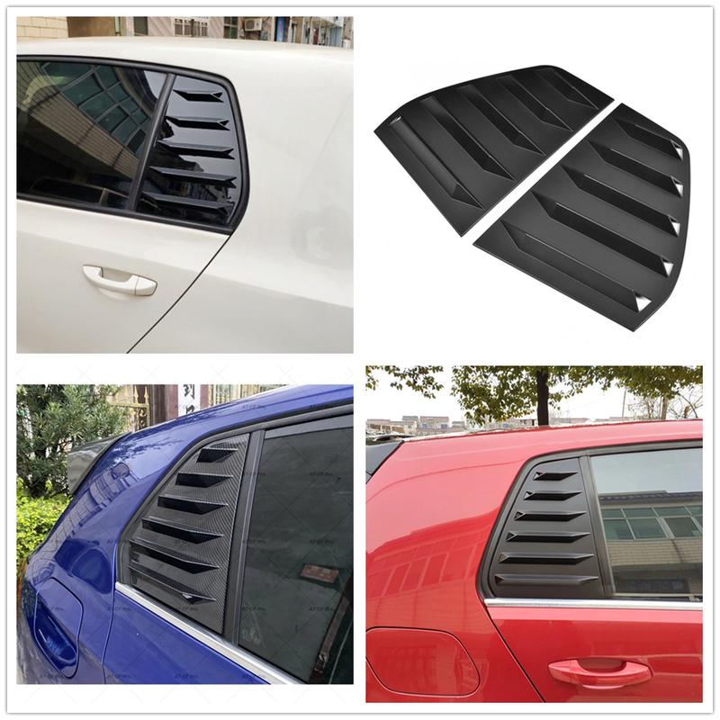 For Volkswagen VW Golf 6 GTI MK6 R-Line 2009 2010- 2013 Rear Window Shutter Cover Trims Louver Side Vent Car Styling Accessories