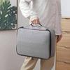 3-Layer Travel Tote Bag with Lock Zipper Portable Storage Bag File Storage Case  Certificate Case