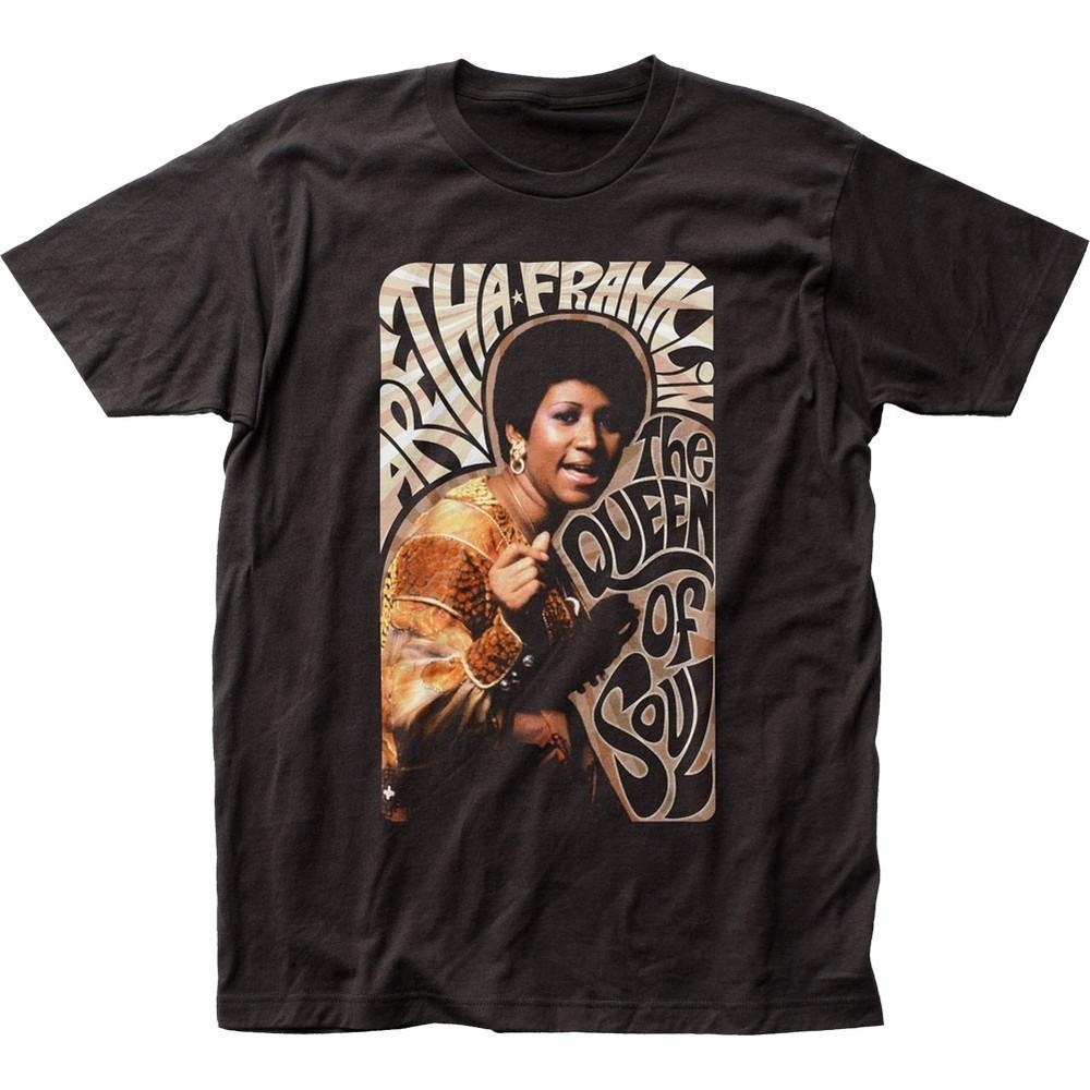 

Aretha Franklin Queen of Soul Mens T Shirt Music Classic Concert Tee New Black Unisex T-Shirt L
