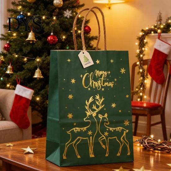 Customizable Name Labels 60 Pcs Christmas Tree Gift Tags with Hemp Rope, Watercolor Xmas Rope Included Winter Holiday Paper Tags, Merry Hanging