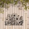1pc Vintage Iron Flower Wall Art, Spring Rustic Metal Decor for Living Room Bedroom Patio, Outdoor Indoor Christmas Gift for Front Door