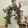 Multicolor Artificial Rose Vine Green Leaves Fake Flower Vines Rose Silulation Flower  Home Decor
