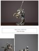 Nordic Luxury Knight and Horse Ornament: Elegant Chinese Style Decor for Living Room or Office